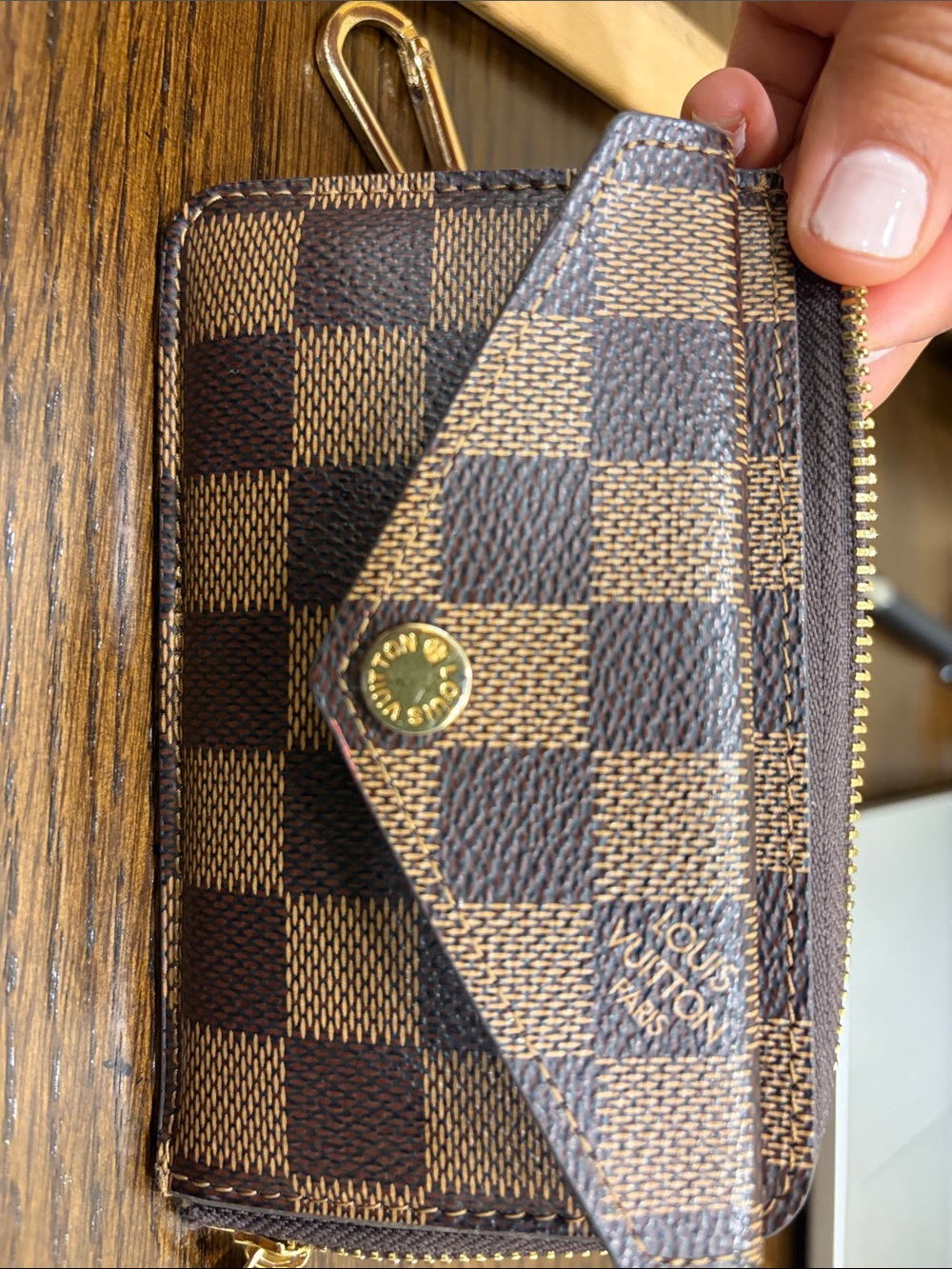 Louis Vuitton damier Keychain wallet - Picture 4 of 5